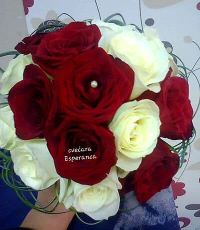 bidermajer ruza dekoracija 314 Cvećara Esperanca