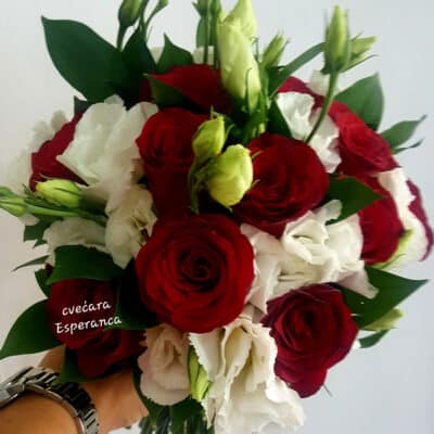Bidermajer – Ruža, lizijantus, dekoracija